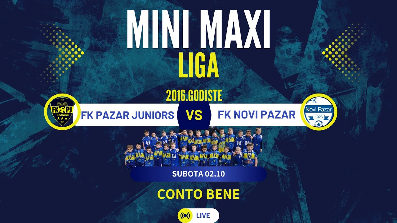 FK Pazar Juniors - FK Novi PazarMini Maxi Liga 2016. godiste  [Novi Pazar] 2024