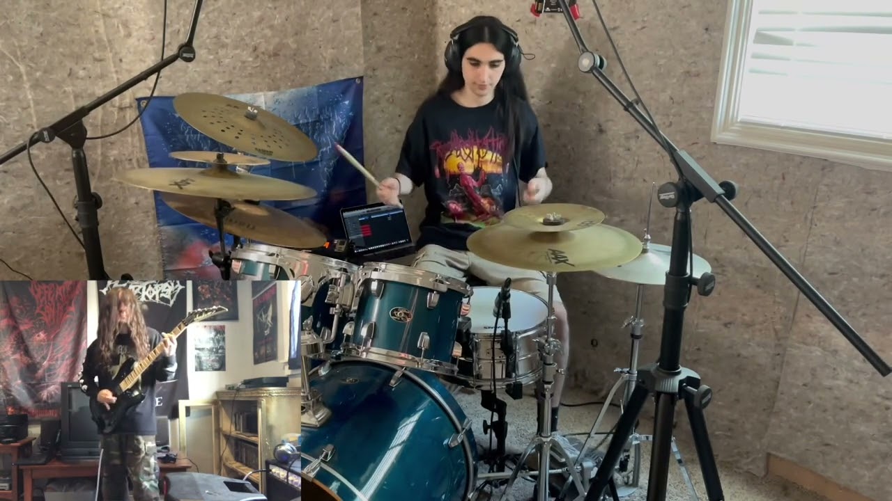 Dying Fetus “Raped on the Altar” Drums and Guitar Cover