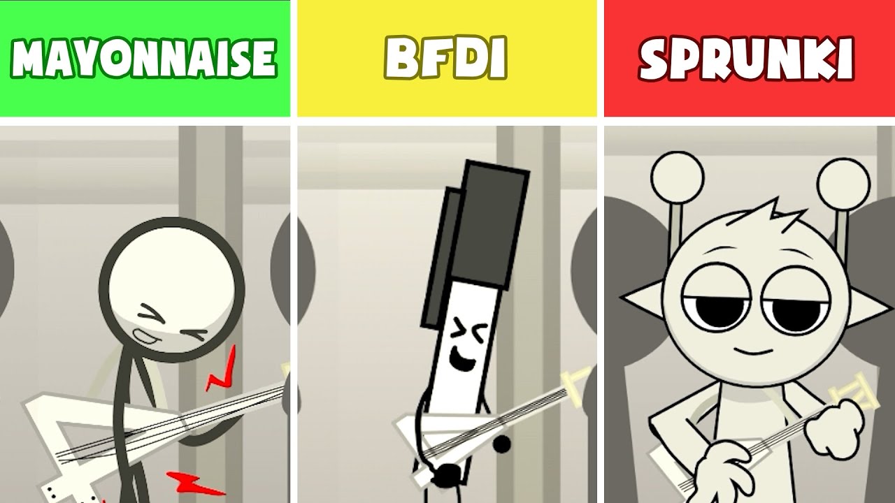 Incredibox: Mayonnaise Vs But BFDI Vs Sprunki | Special Version !!