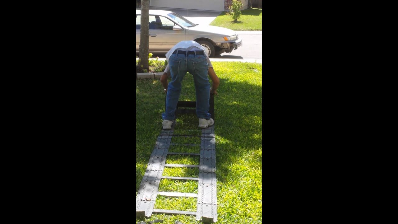 Folding combat  ladder designed by the United States Army