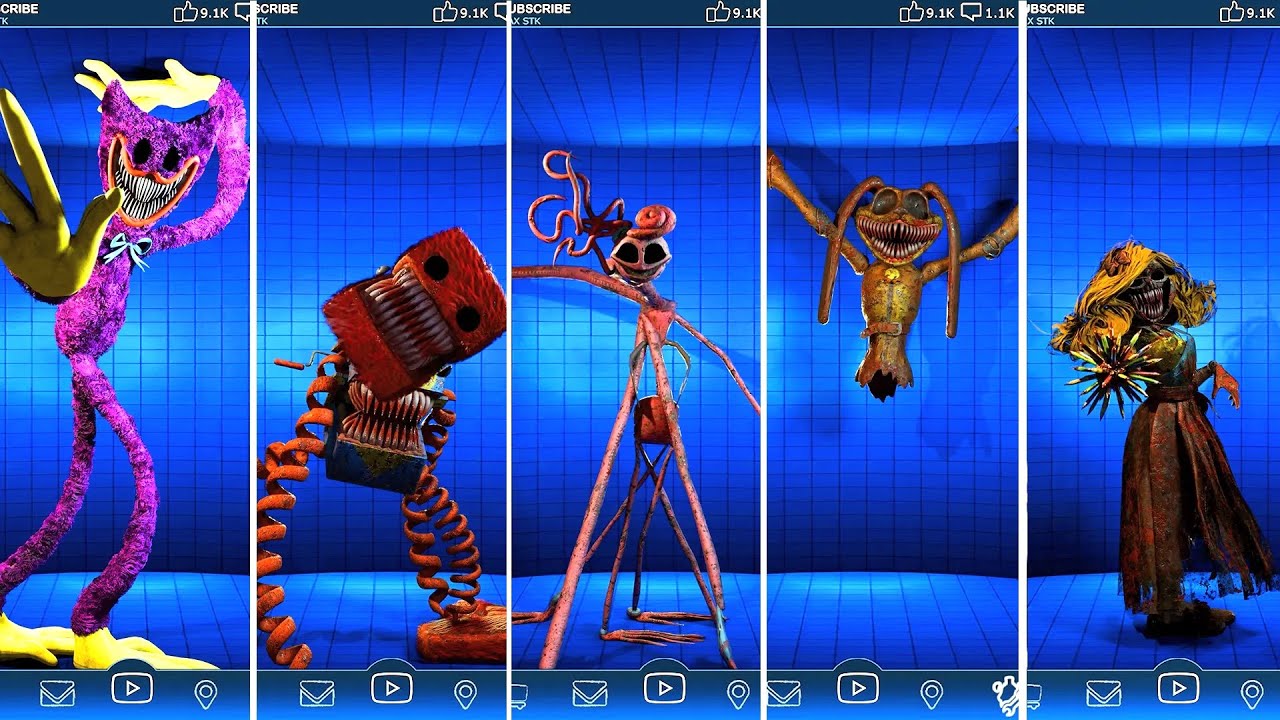 Nightmare Poppy Playtime Chapter 4 in FNAF AR Workshop Animations