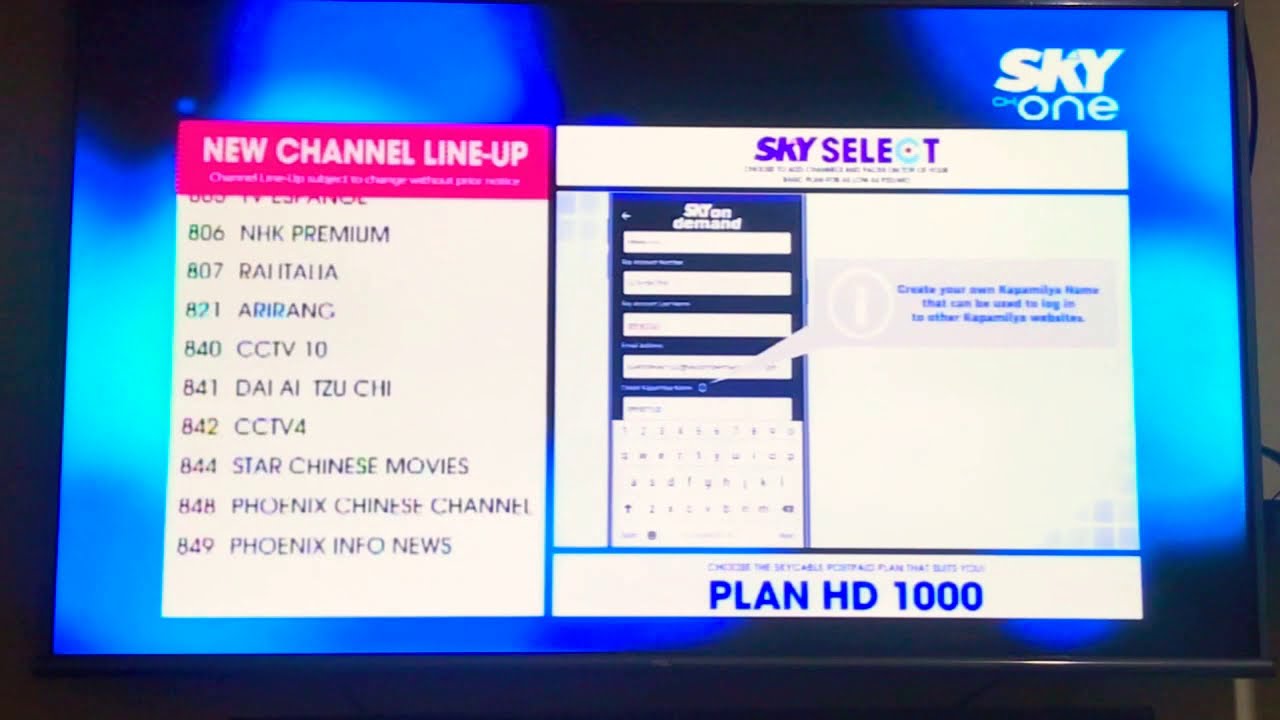 Sky Cable Plan 1000 Channel Surfing Gensan City as of January 2021 Philippines