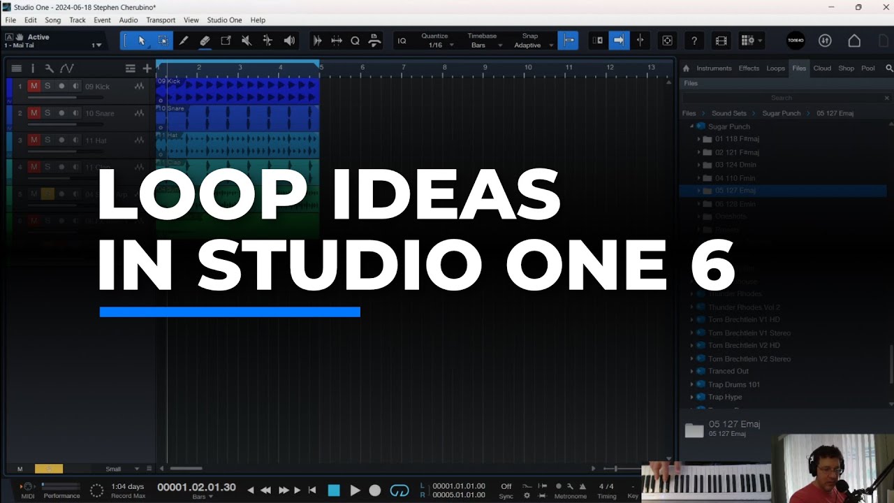 Starting Out With Loops and Construction Kits in Studio One 6