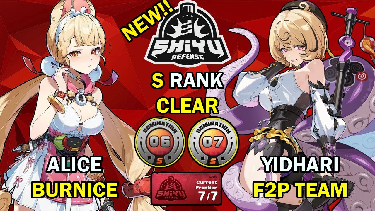 NEW Shiyu Defense! | Alice x Burnice & Yidhari! | Node 6-7 S Clear | Zenless Zone Zero ZZZ 2.4【ゼンゼロ】