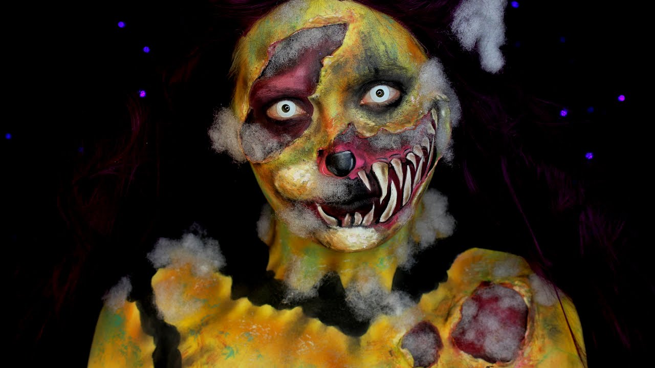 Demented Stuffed Animal Halloween SFX Makeup Tutorial | Jordan Hanz