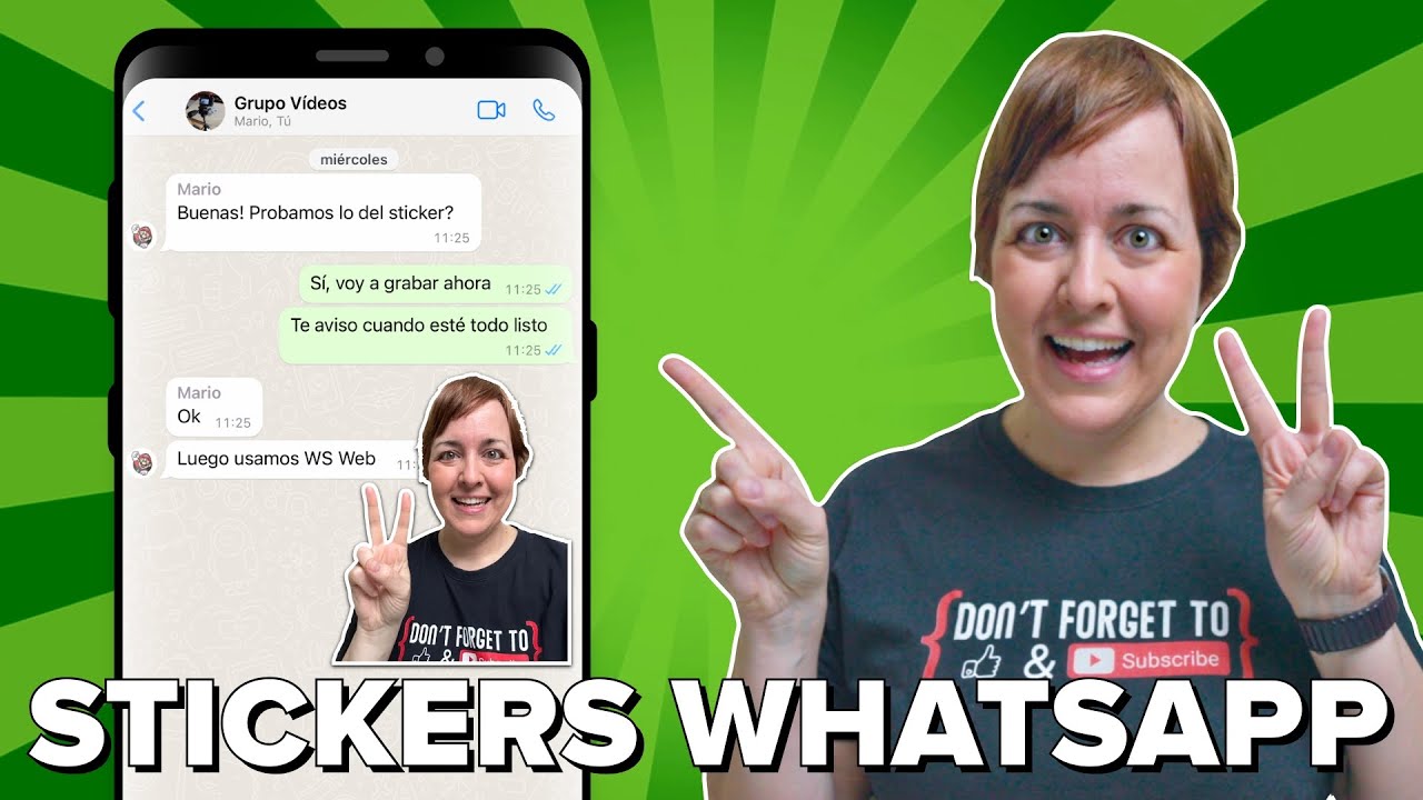 CREA STICKERS de WhatsApp con tus FOTOS (súper FÁCIL!!)