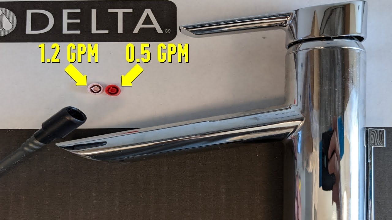 Delta Compel 561 faucet - How to change the flow regulator (and save money or water)