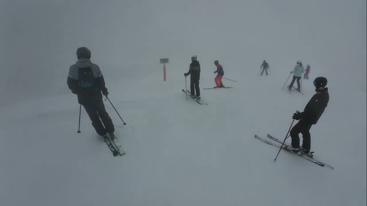 Off-piste skiën op een MISTIGE dag in Zugspitze - Solo Ski Session