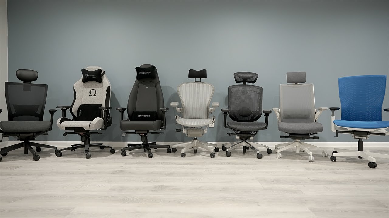 Blind Test: 7 Chairs. 3 People. | Herman Miller vs Secret Lab vs Autonomous vs Sidiz vs NobleChairs