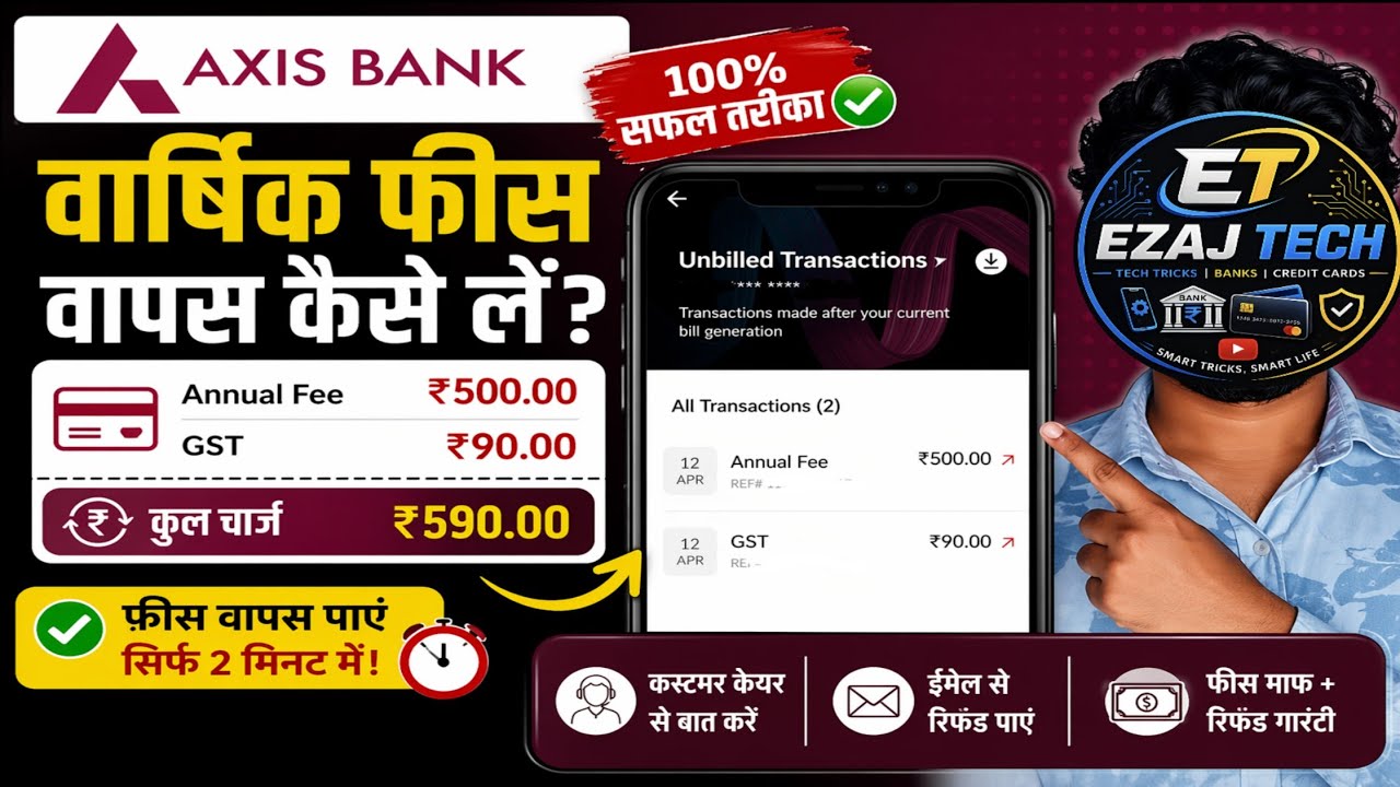 Flipkart Axis Bank Credit Card Annual Fee Refund Kaise Le | Easy Fee Waiver Method