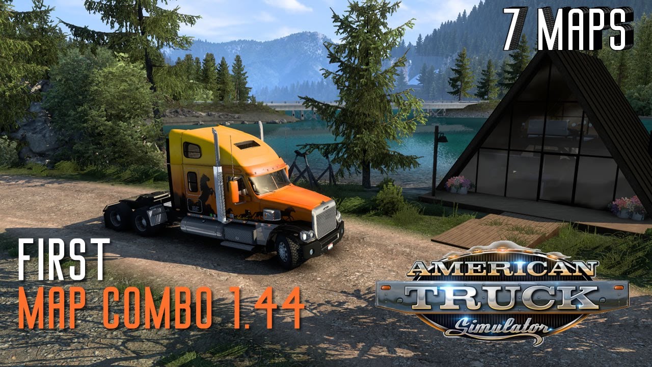 Первый 1.44 Map Combo ATS &mdash; 7 карт, включая &laquo;От побережья до побережья&raquo;, &laquo;Монтана&raquo;, &laquo;Карибский ба...