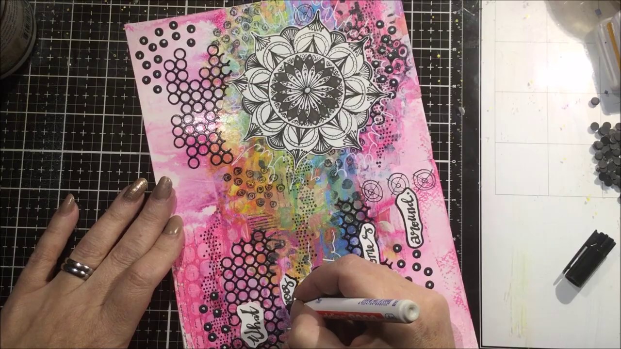 What Goes Around....Art Journal Page..Signature Collection Art By Marlene 5.0