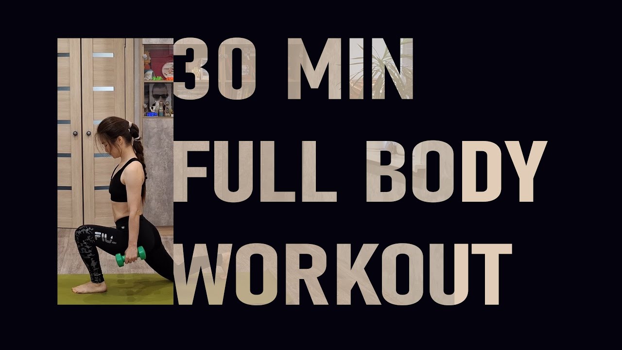 30 Min Full Body Workout At Home With Dumbbells For Beginners