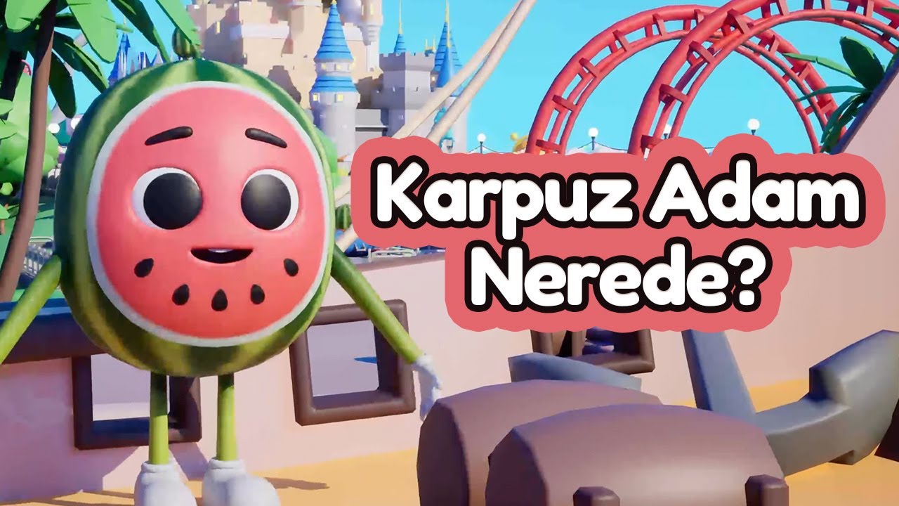 Karpuz Adam Nerdesin? Lunaparkta Saklambaç Oyunu! #bebekşarkıları #karpuzadam