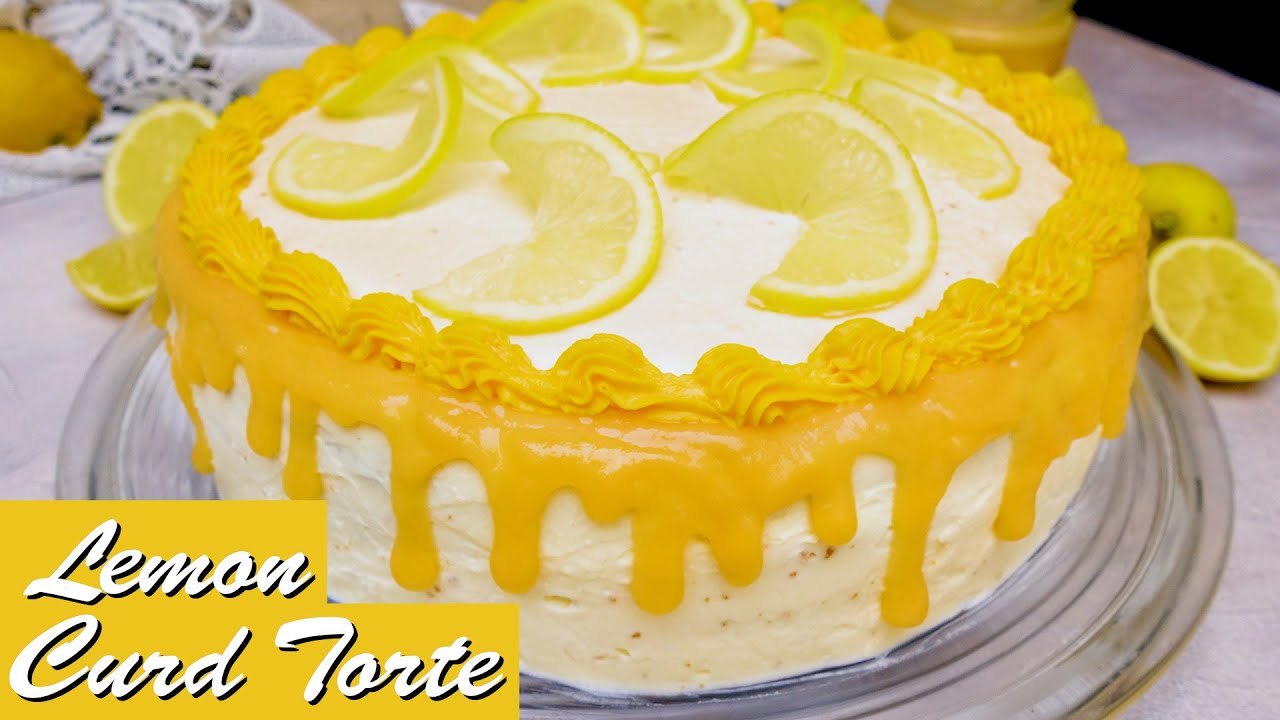 fruchtige Lemon Curd Torte | Zitronentorte 🍋 | Drip cake