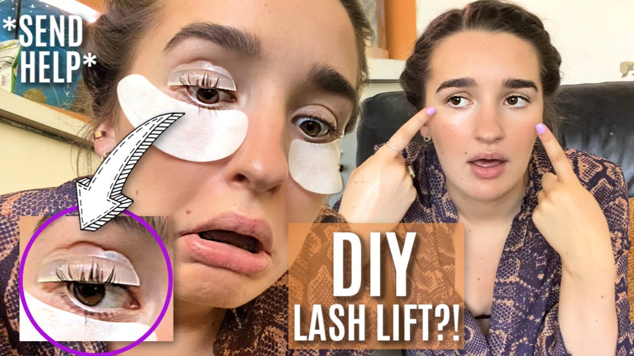 I TRIED A DIY LASH LIFT AT HOME.. | HELP ME