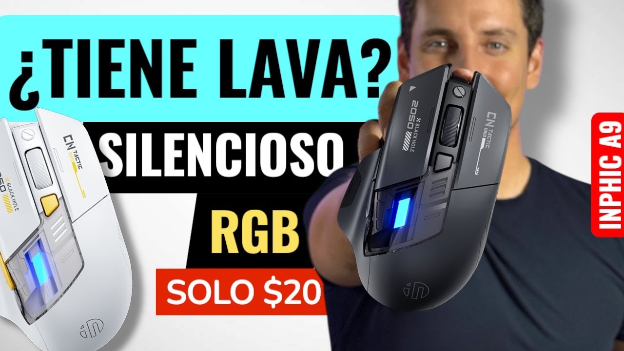🔥🌋Este mouse tiene LAVA! 🌋🔥 | INPHIC A9 Explorer Review MOUSE INPHIC A9 EXPLORER español