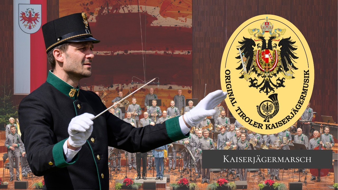 Kaiserjägermarsch am Jägerball 2023 in der Wiener Hofburg