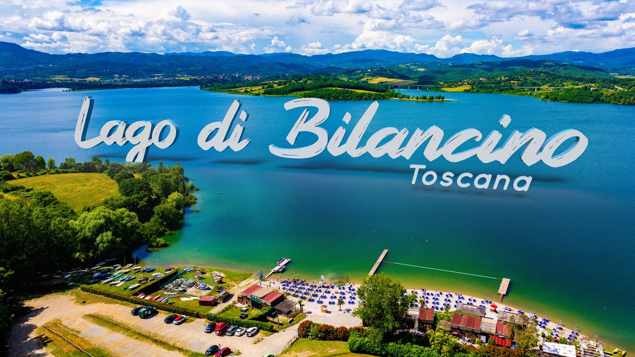 Il Lago di Bilancino: un paradiso a due passi da Firenze - Aerial Drone 4k