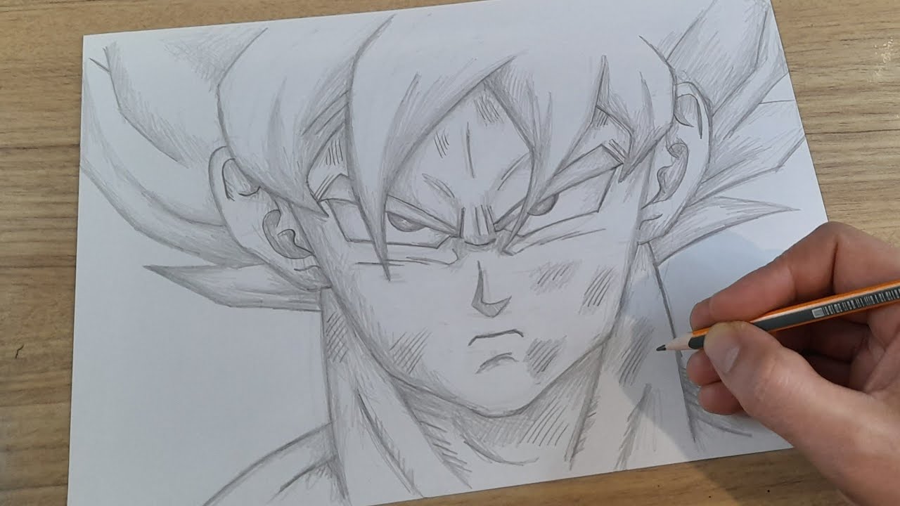 FACIL DE DESENHAR COMO DESENHAR O GOKU SSJ da SAGA FREEZA