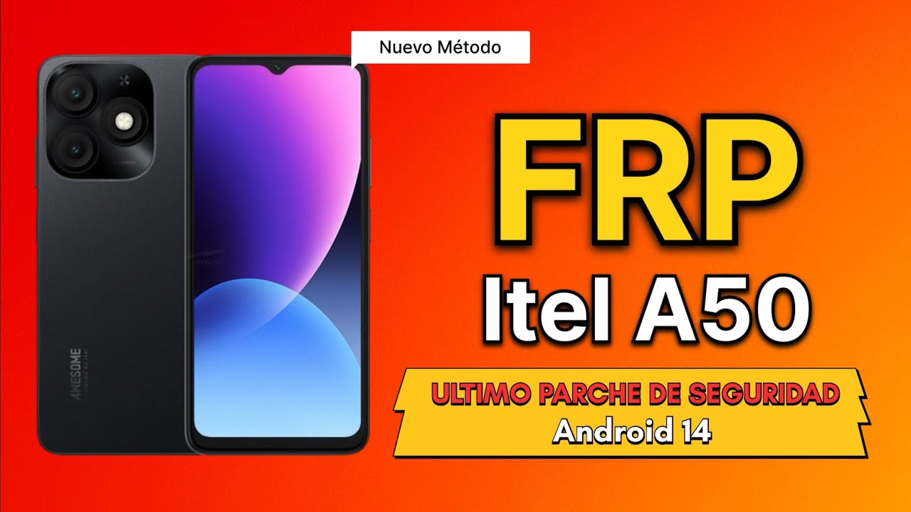 Cómo quitar cuenta Google Itel A50 (FRP 2025)