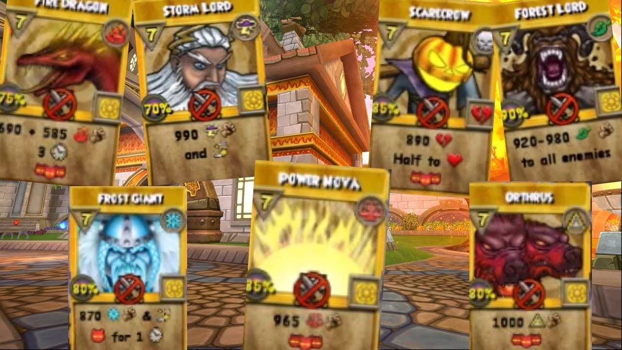 Wizard101 All 7 School Level 48 Spells (2024)