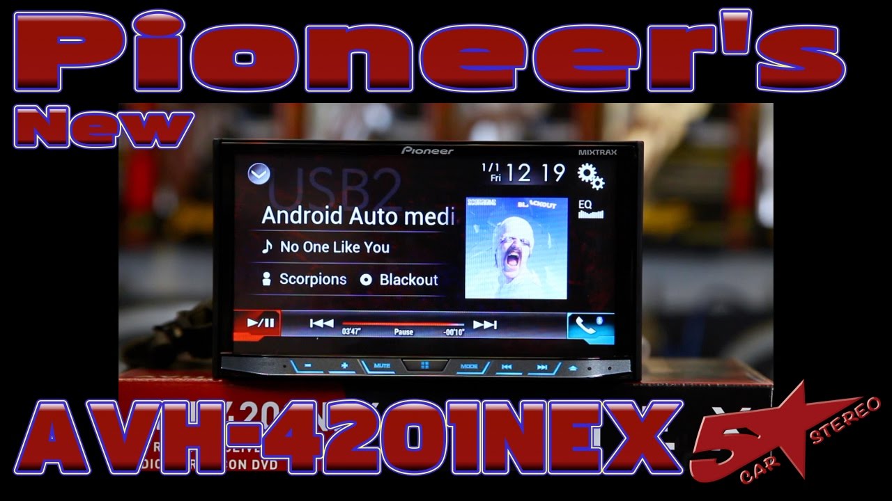 Pioneer's new 2017 AVH 4201NEX unboxing and review