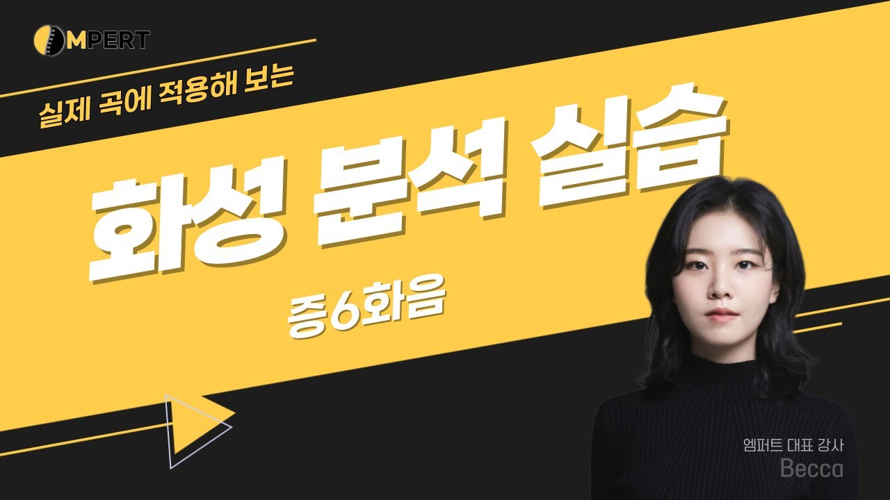 화성 분석 실습 - 14. 증6화음