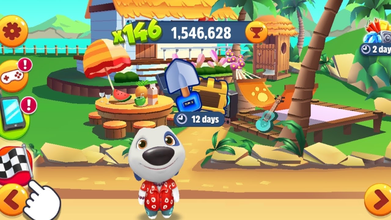 Talking Tom Gold Run - Hawaiian Hank Gameplay (iOS, Android)