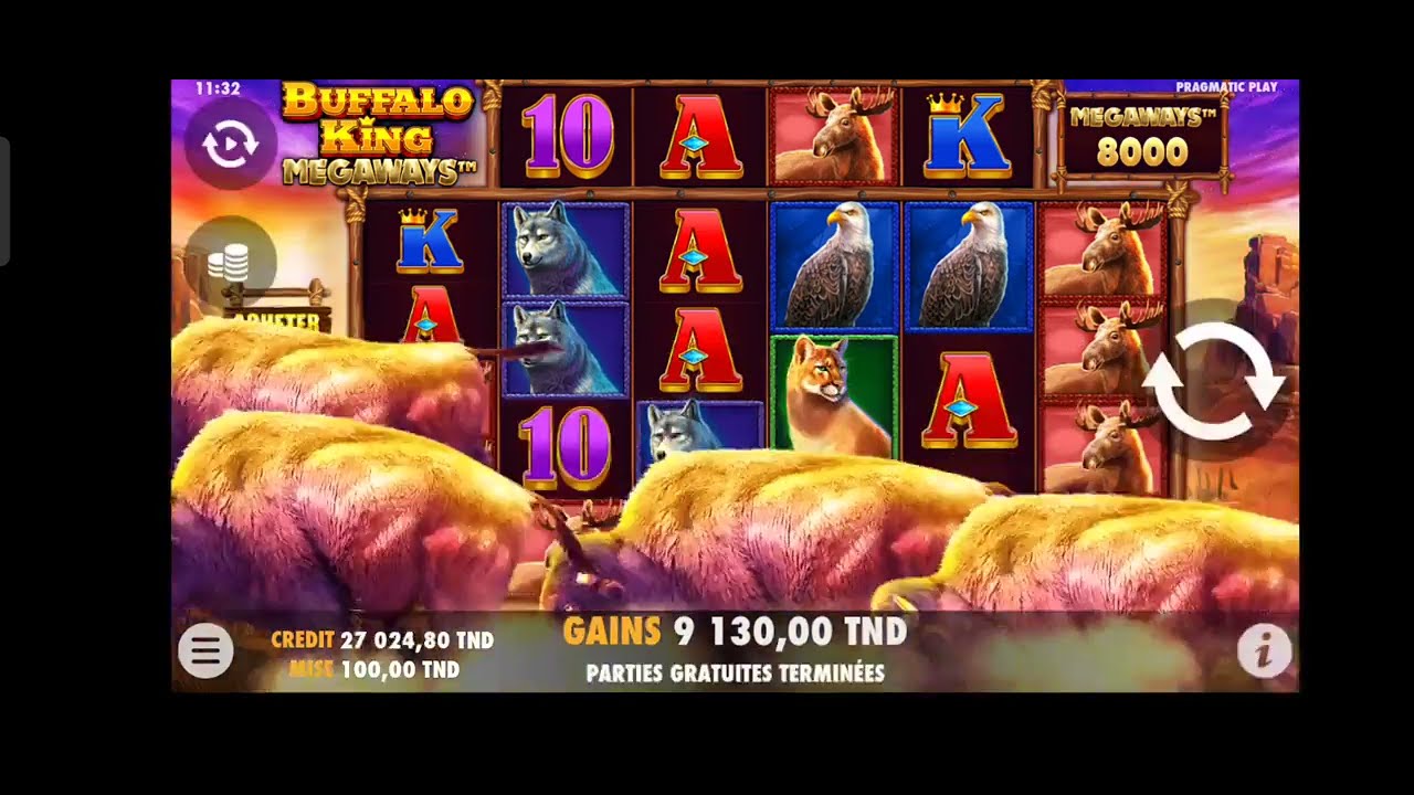 Buffalo king Megaways تفرج في القمار الصحيح و يزي مالتنبير 🤓