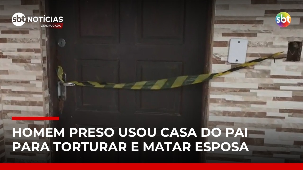 Homem confessa feminicídio e diz ter usado apartamento do pai para torturar esposa | #SBTNotícias