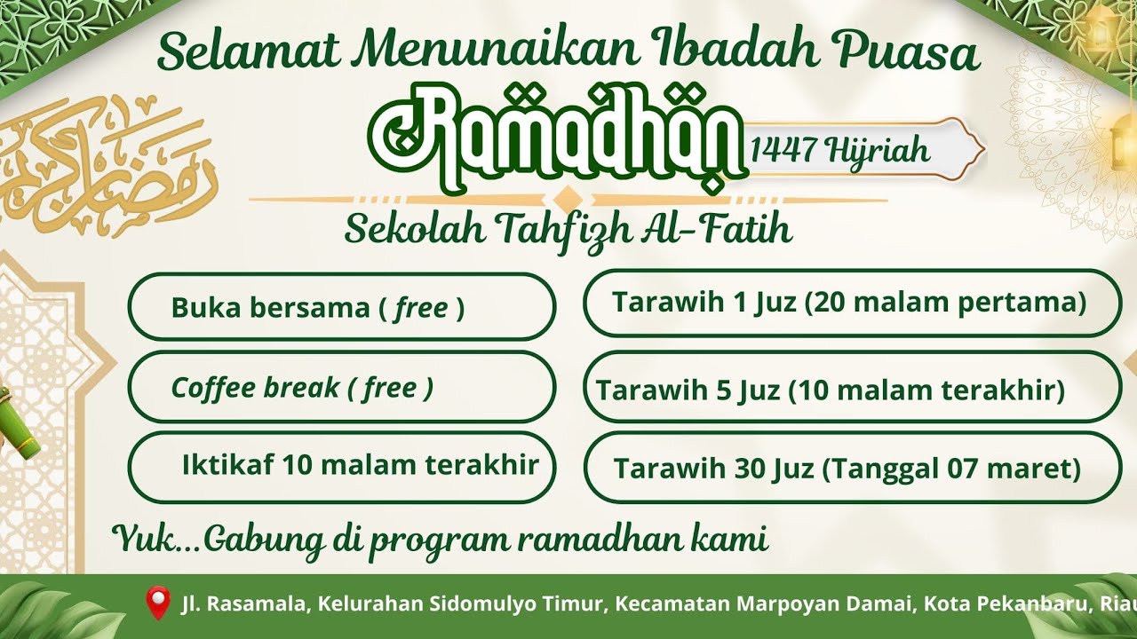 🔴 LIVE | Shalat Tarawih 10 Ramadhan (Juz 10 : Ustadz Nisfu) - Masjid Al Fatih Islamic Center
