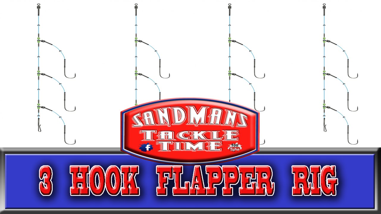 Sandmans Tackle Time 3 Hook Flapper With Imp