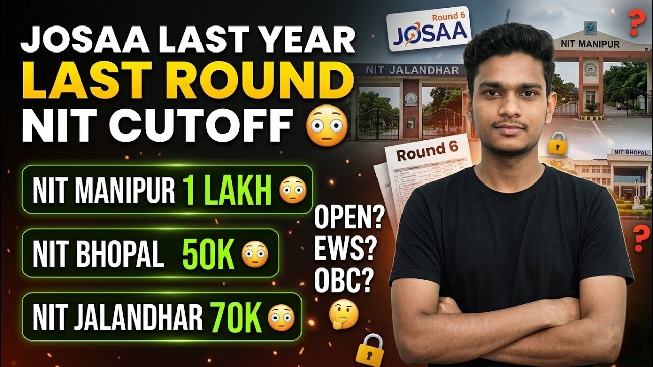 🚨JOSAA Round 6 NIT Cutoffs 2025😳 Shocking Data