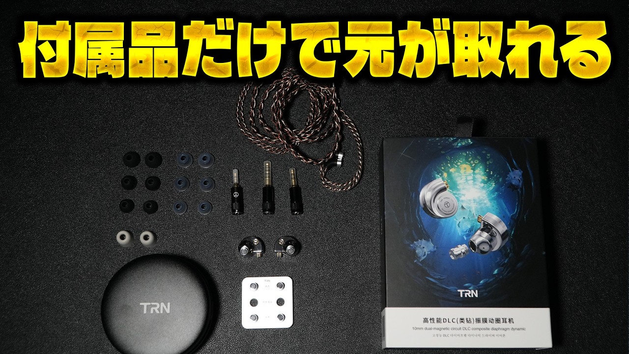 【価格バグ】付属品だけで元が取れる最強イヤホン【TRN Conch】