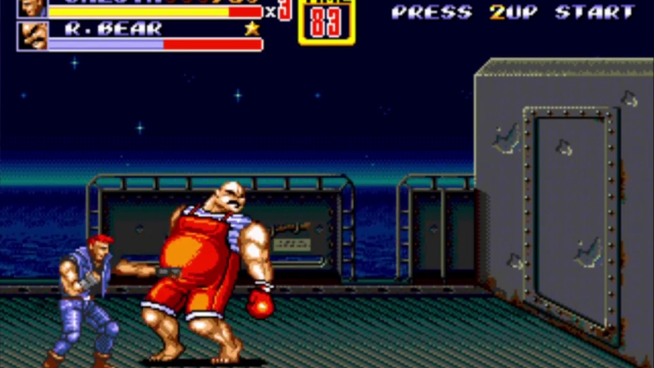 STREETS OF RAGE 2 - Galsia vs R. Bear (пробил пузо боксёру)