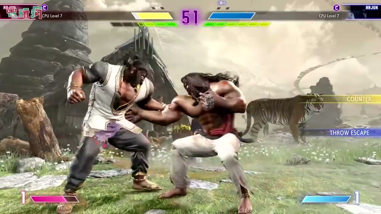 Street Fighter 6 - LVL 7 CPU Arjun vs Arjun Gameplay