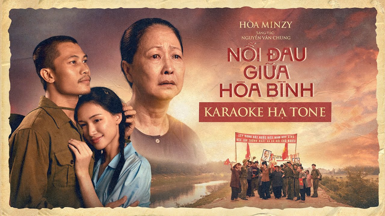 [ KARAOKE BEAT HẠ TONE ] NỖI ĐAU GIỮA HÒA BÌNH - HÒA MINZY x NGUYỄN VĂN CHUNG