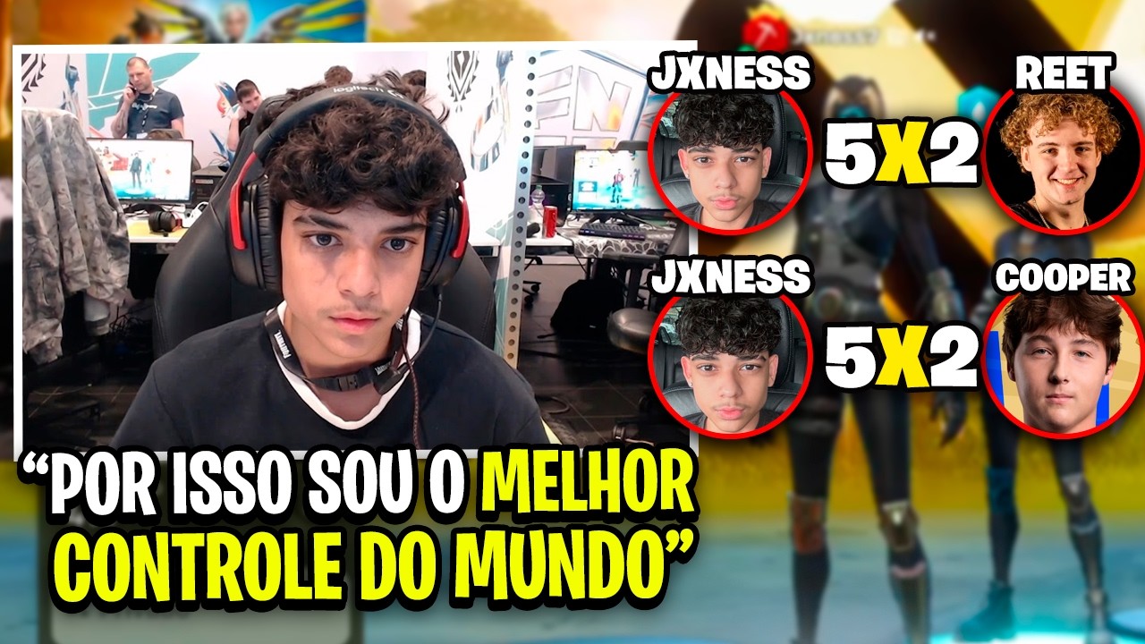 JXNES DESTRUIU OS MELHORES CONTROLES DO MUNDO NO MUNDIAL DE FORTNITE