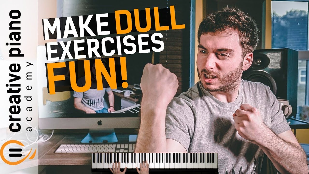 BORED With Your DULL Piano Exercises? 2 Tricks To Make Them Sound BAD-ASS