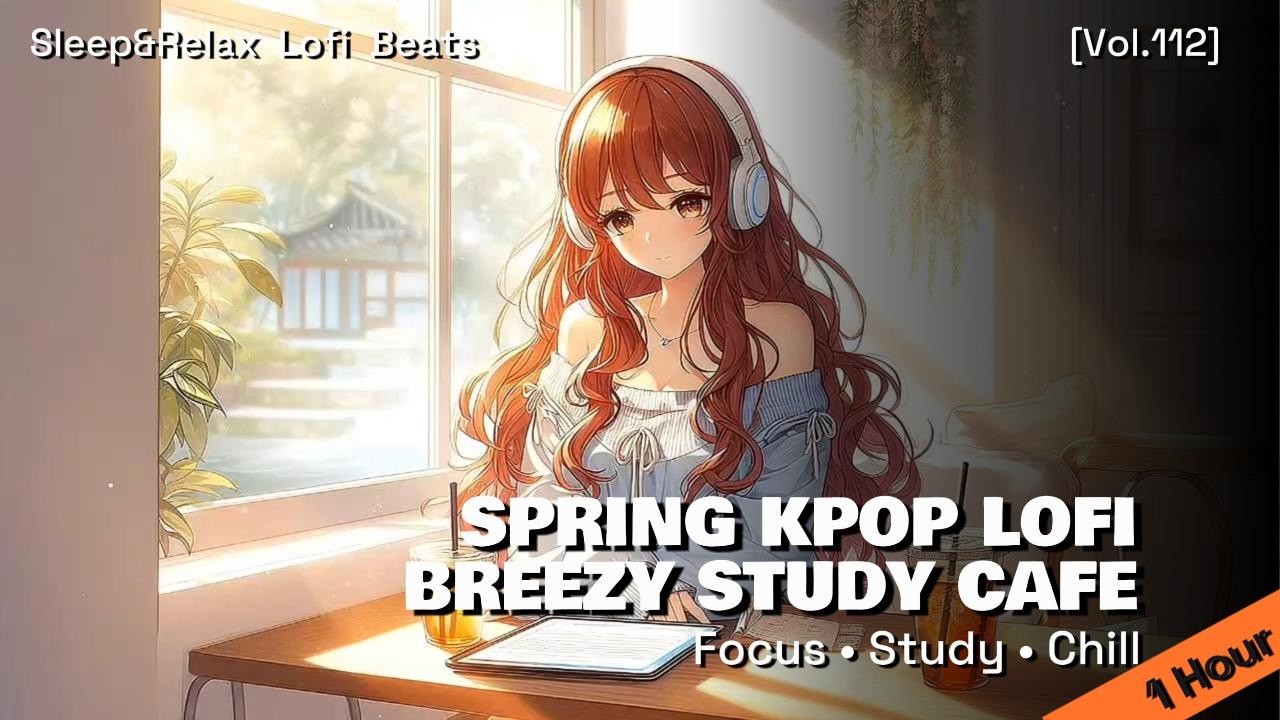 Spring Kpop Lofi 🌸 Breezy Study Cafe | 1 Hour Sweet K-Pop Lofi Beats for Study & Work (Vol.112)