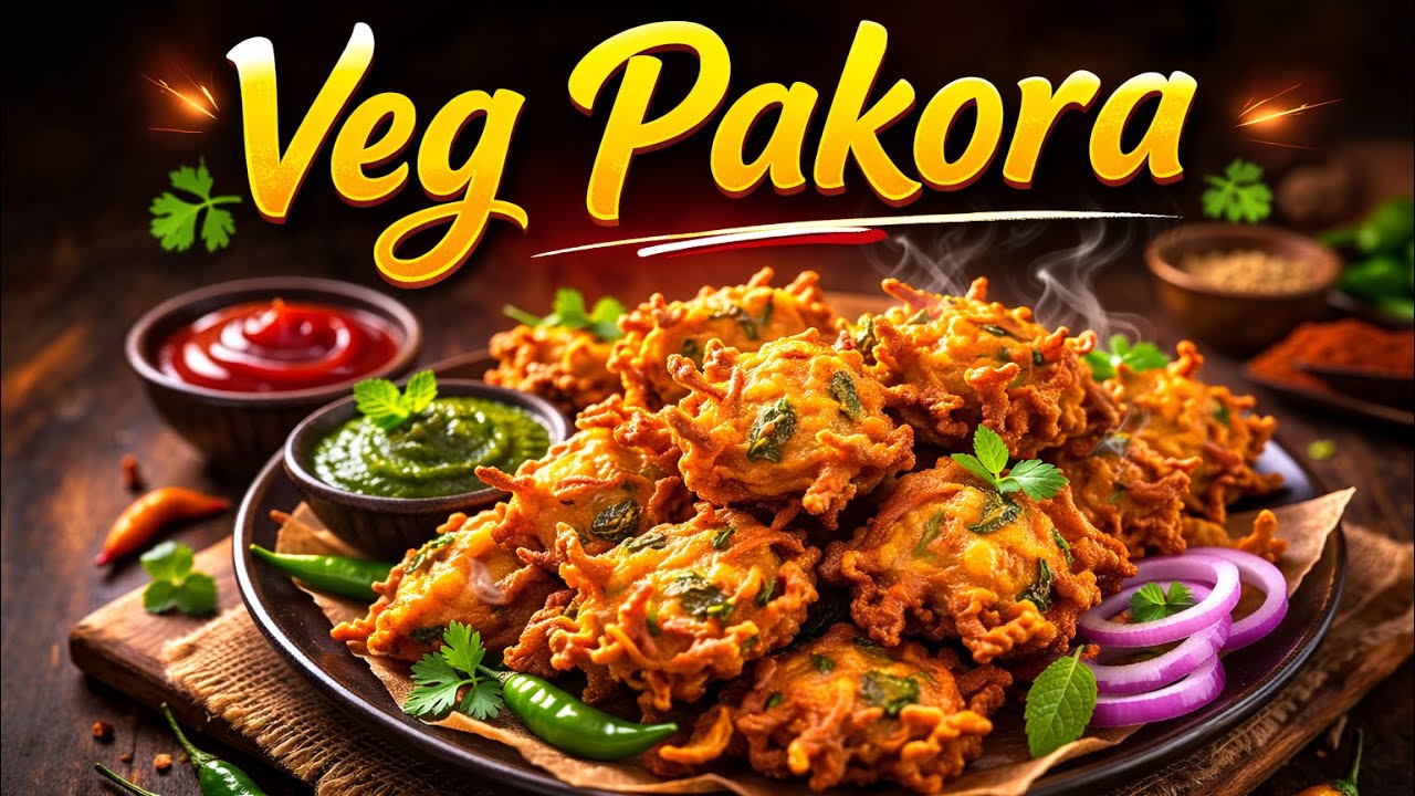 Crispy & Crunchy Veg Pakora Recipe | Easy Snack Idea