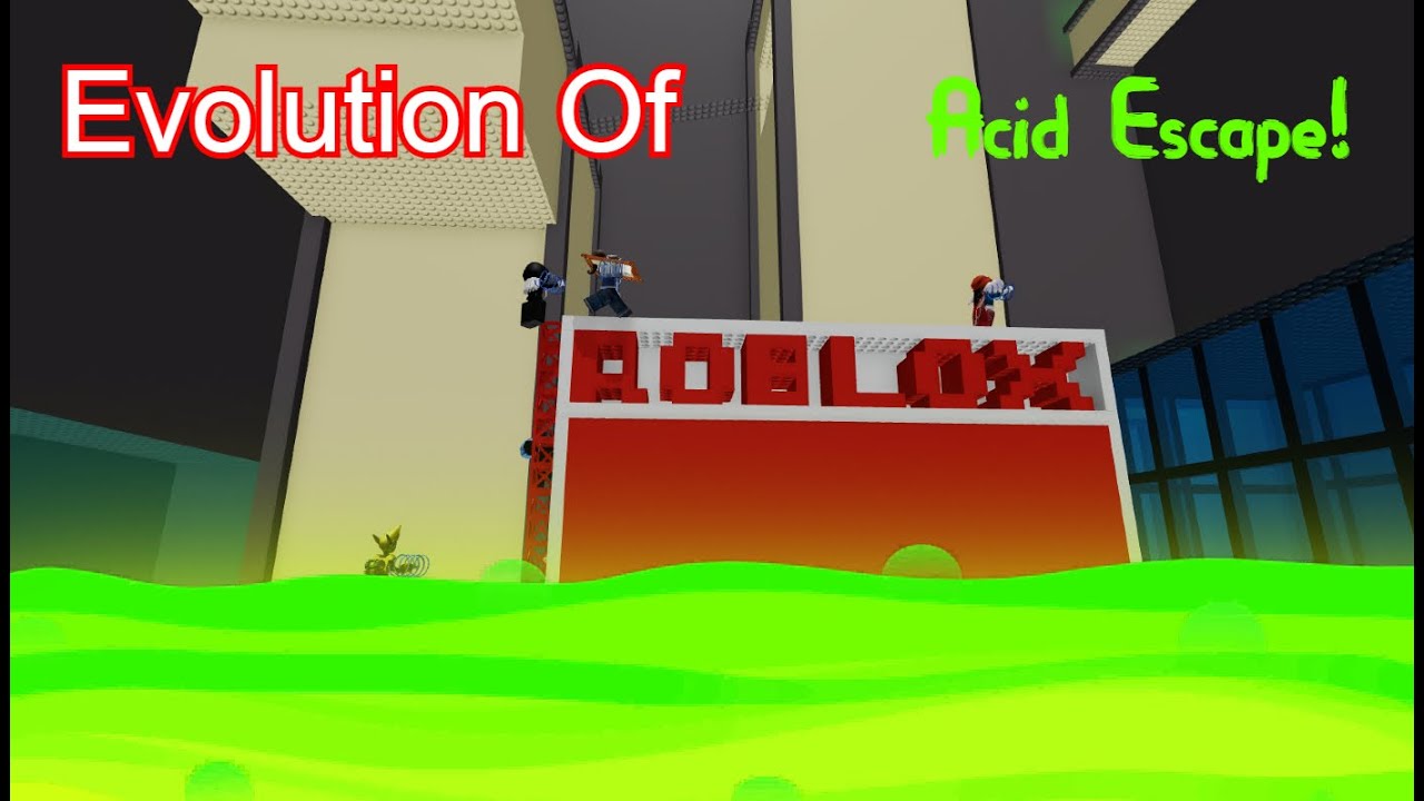 Evolution Of Roblox Acid Escape! 2019 - 2024