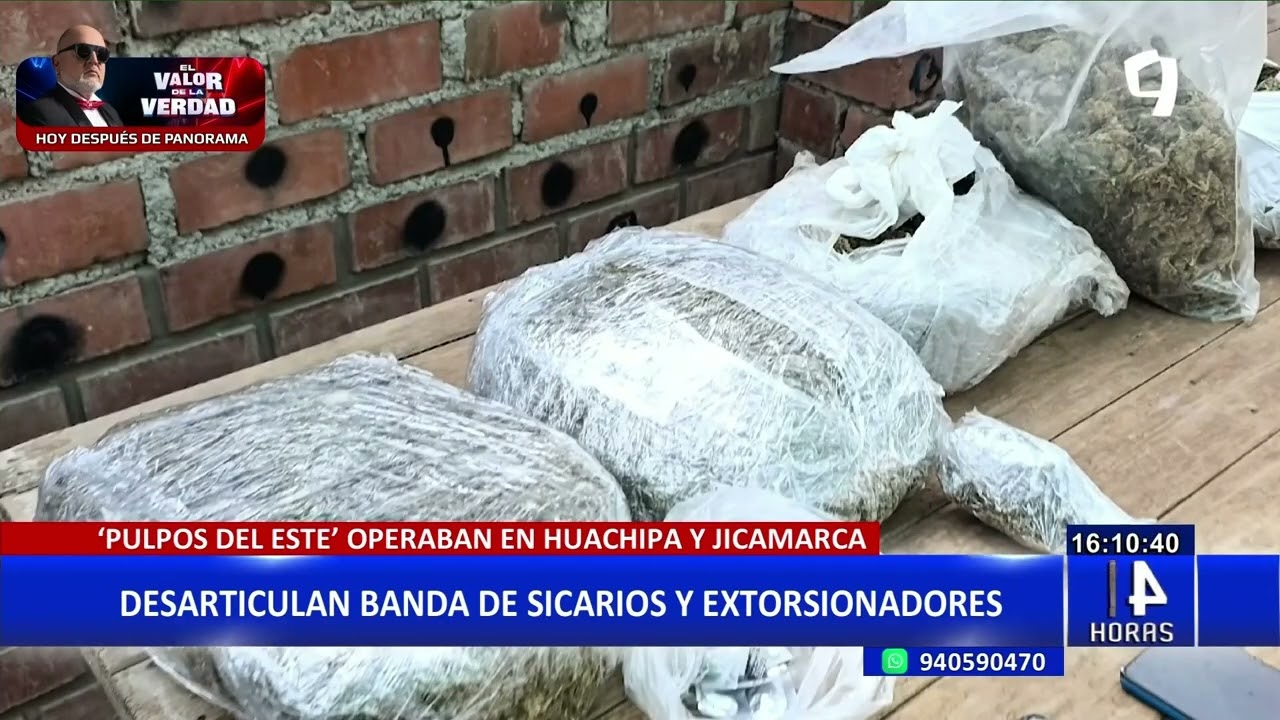 Desarticulan banda de sicarios y extorsionadores que operaban en Huachipa y Jicamarca