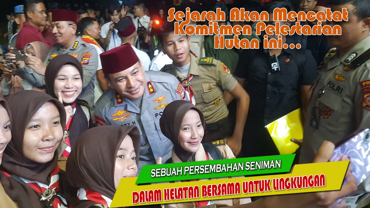 Komitmen Bersama Dengan POLDA RIAU Dalam Lestarikan Lingkungan Hidup, Ini Persembahan Para Seniman