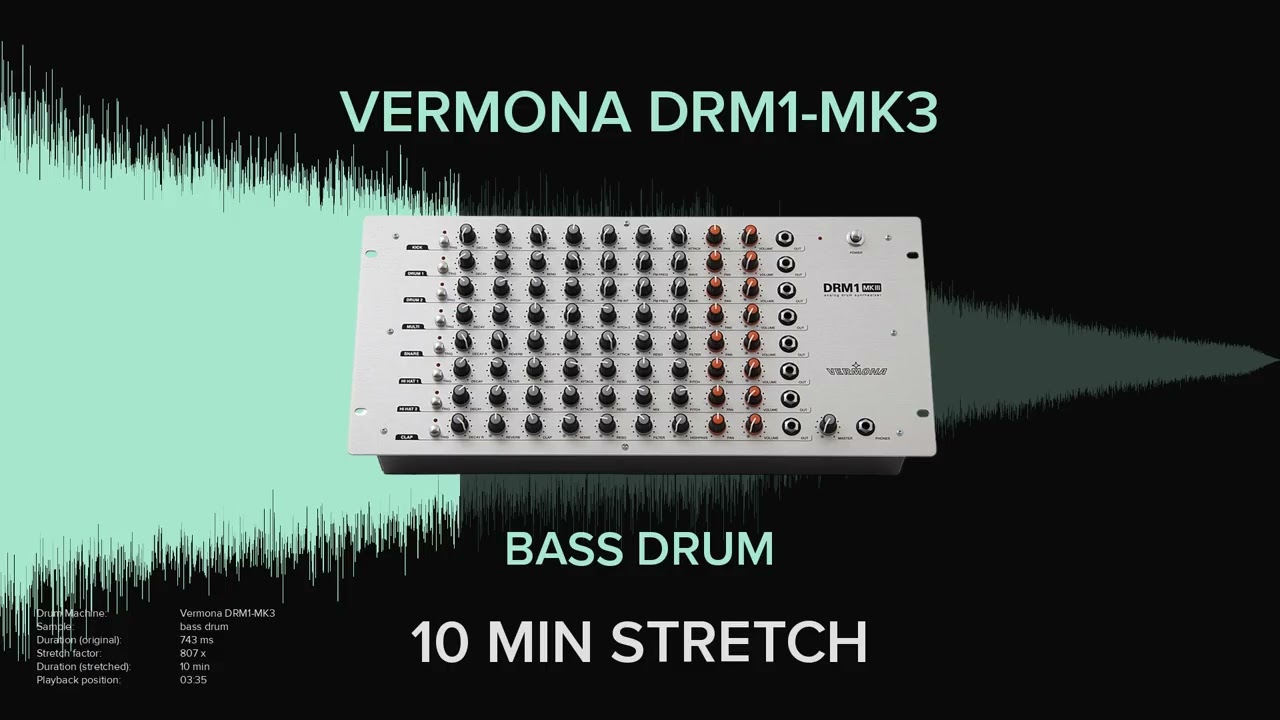 Vermona DRM1-MK3 Bass Drum 1 (10 MINUTES)