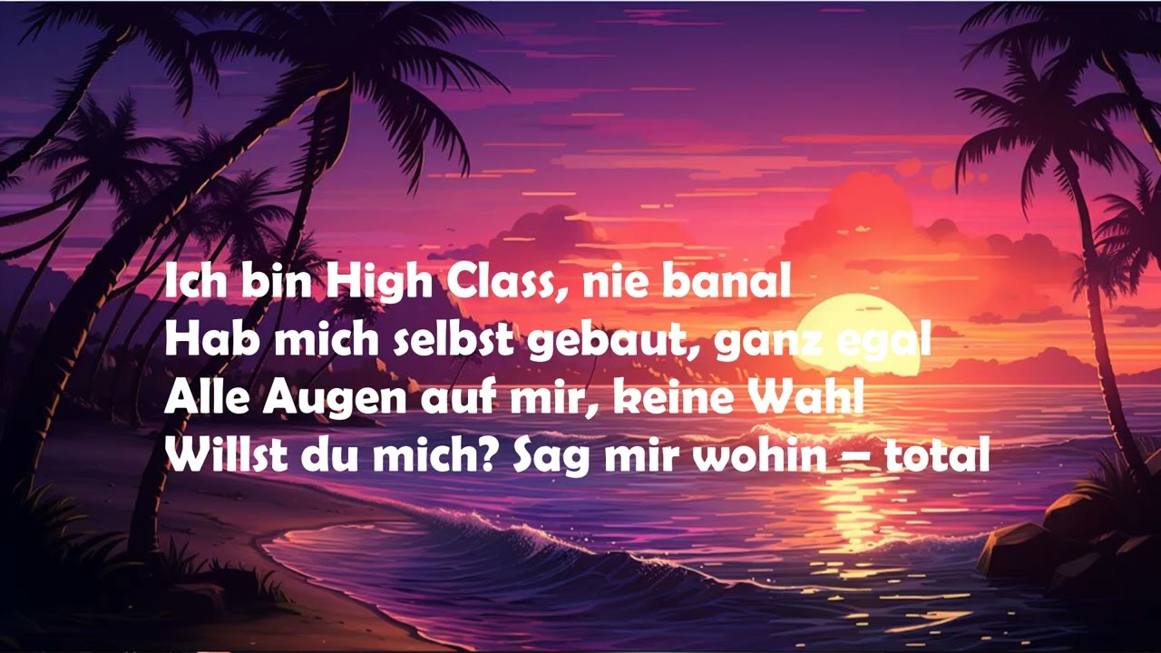 Leg mich in Seide, leg mich in Glanz (chanel) song with lyrics