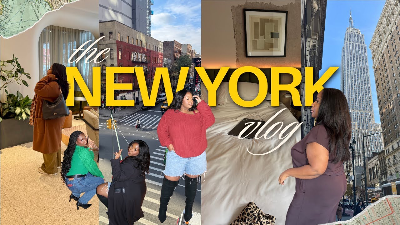 SOLO TRAVEL VLOG: Alone in NYC, Plus Size Outfits, Beauty Routine  & Downtime