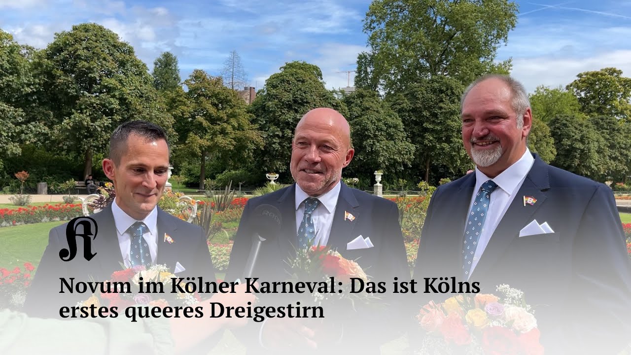 Novum im Kölner Karneval: Das ist Kölns  erstes queeres Dreigestirn