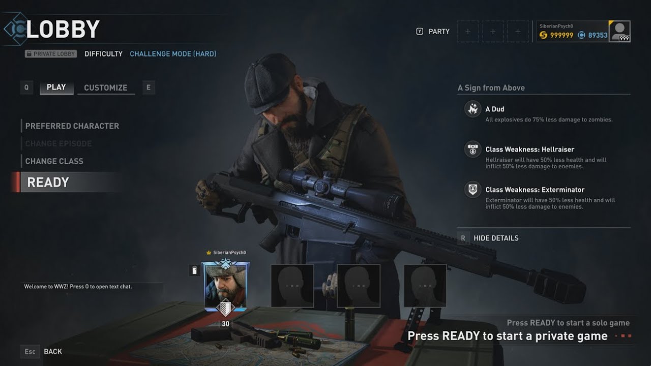 World War Z Challenge mode | Solo Hard Exterminator